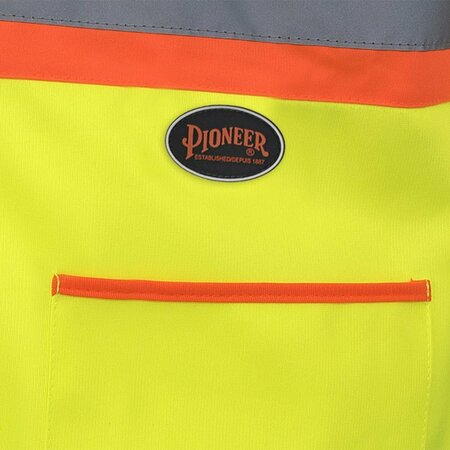 Pioneer Sleeved Vest, Polyester, Hi-Vis Yellow, M V1023560U-M